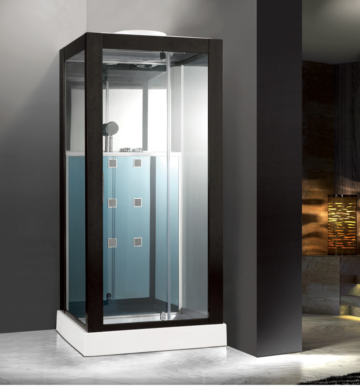 L-627-C(L)-Black Painted Aluminum Frame Shower Room With Pivot Door_副本.jpg