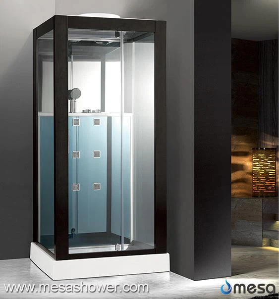 سیاه رنگ اتاق دوش قاب آلومینیومی با درب محوری