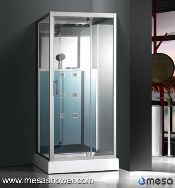 دیوار روکش دیوار شیشه ای مدرن با محفظه و سر دوش