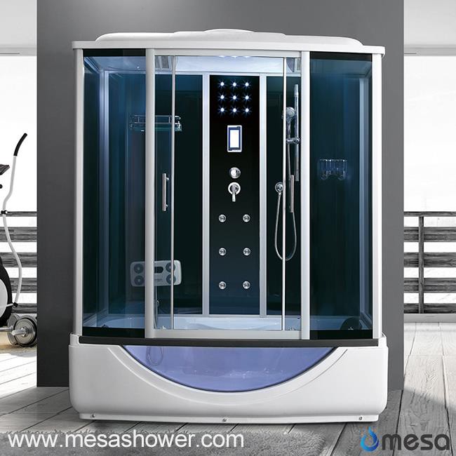 بزرگ ماساژ شیشه ای وان حمام و دوش اتاق کابین Combo MER-1177