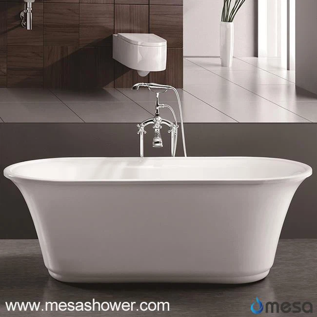 ساده کلاسیک بزرگ بیضی شکل وان حمام اکریلیک