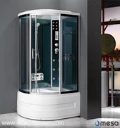 همه در یک محفظه دوش با لوله و بخار