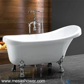 حمام جداگانه سبک اروپایی عمیق اروپایی با کریستال کروم