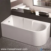 R-Shape Acrylic Perfect Rectangular Bathtub برای نصب Corner
