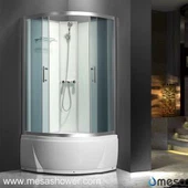 شکل ساختمان ساده طراحی اتاق کابین دوش بدون سقف M-501-AE-3