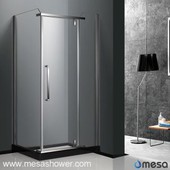 کابین دوش فولاد ضد زنگ با درب چرخشی محوری