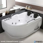 2017 مدرن طراحی لوکس گرداب آب ماساژ شکم گوشه حمام وان حمام برای فروش