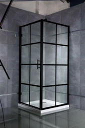 قاب دوش درب سیاه برای گوشه