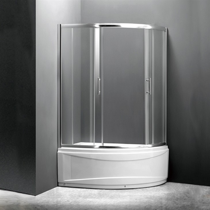 گوشه ساده طراحی کشویی ترکیبی درب حمام وان حمام برای فروش